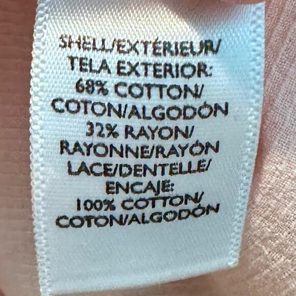 Ann Taylor Loft Henley top light peach colored size Medium - Picture 4 of 4